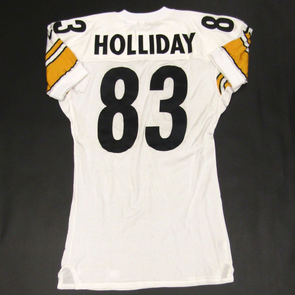Pittsburgh Steelers #83 Corey Holliday Team Issued 1997 Away Jersey
