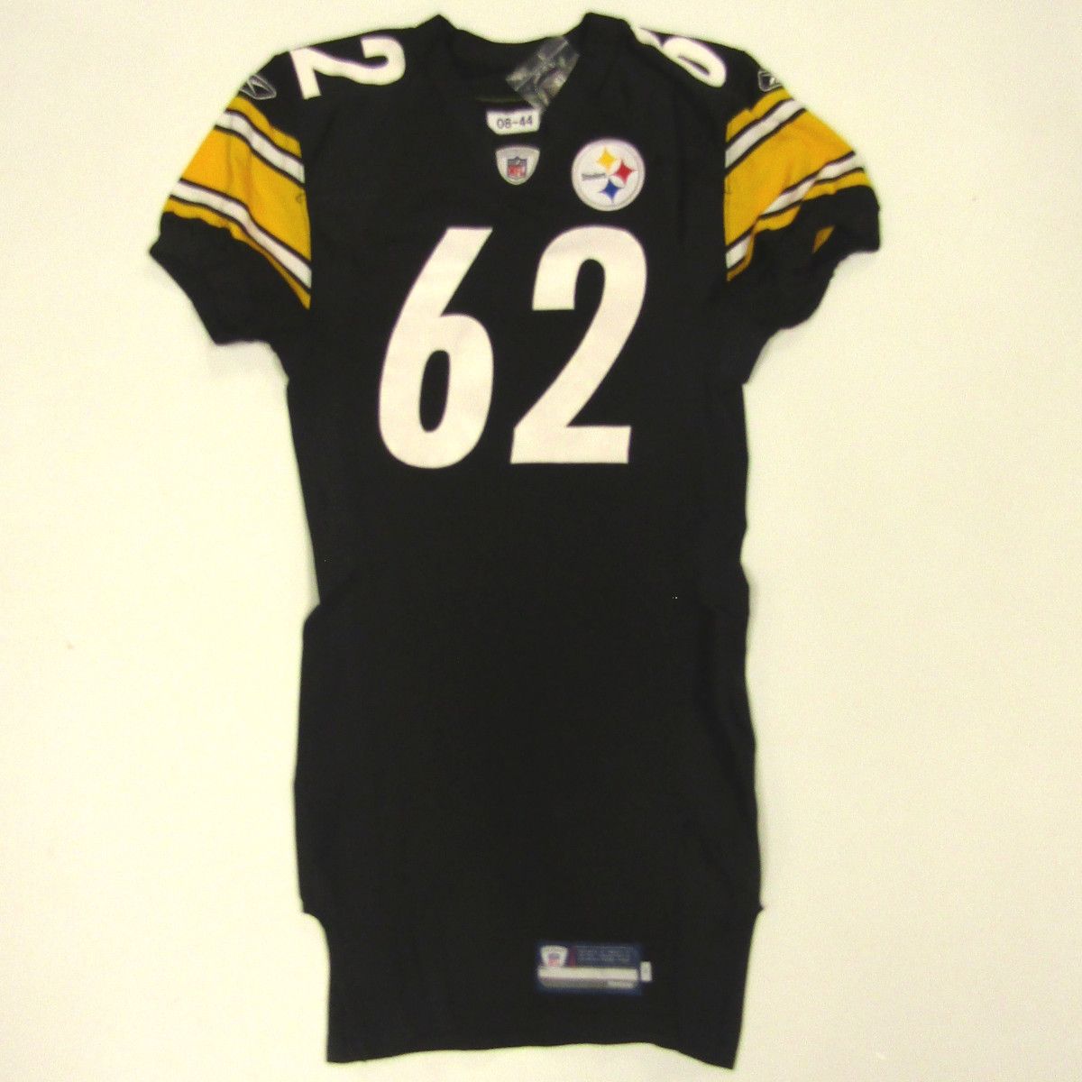 Pittsburgh Steelers #62 Justin Hartwig Team Issued 2008 Home Jersey