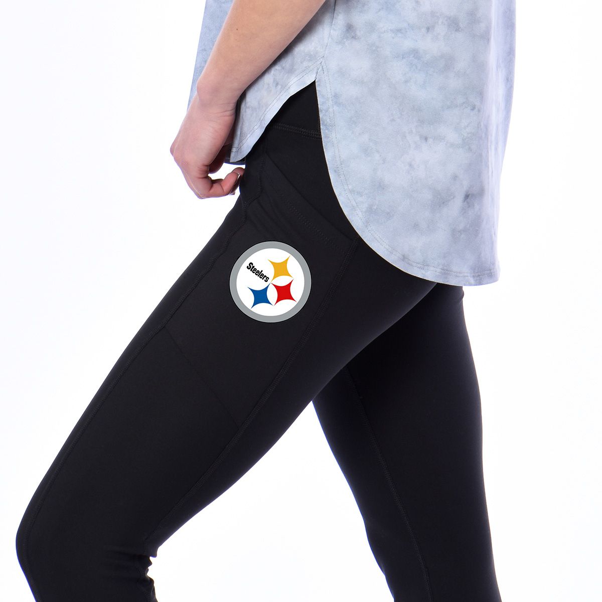 Pittsburgh Steelers Women's Certo Solid 2 Pocket Assembly Leggings
