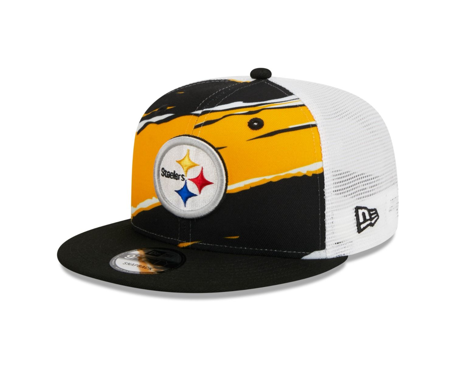Pittsburgh Steelers New Era 9FIFTY Tear Snapback Hat 1 Pittsburgh Steelers New Era 9FIFTY Tear Snapback Hat