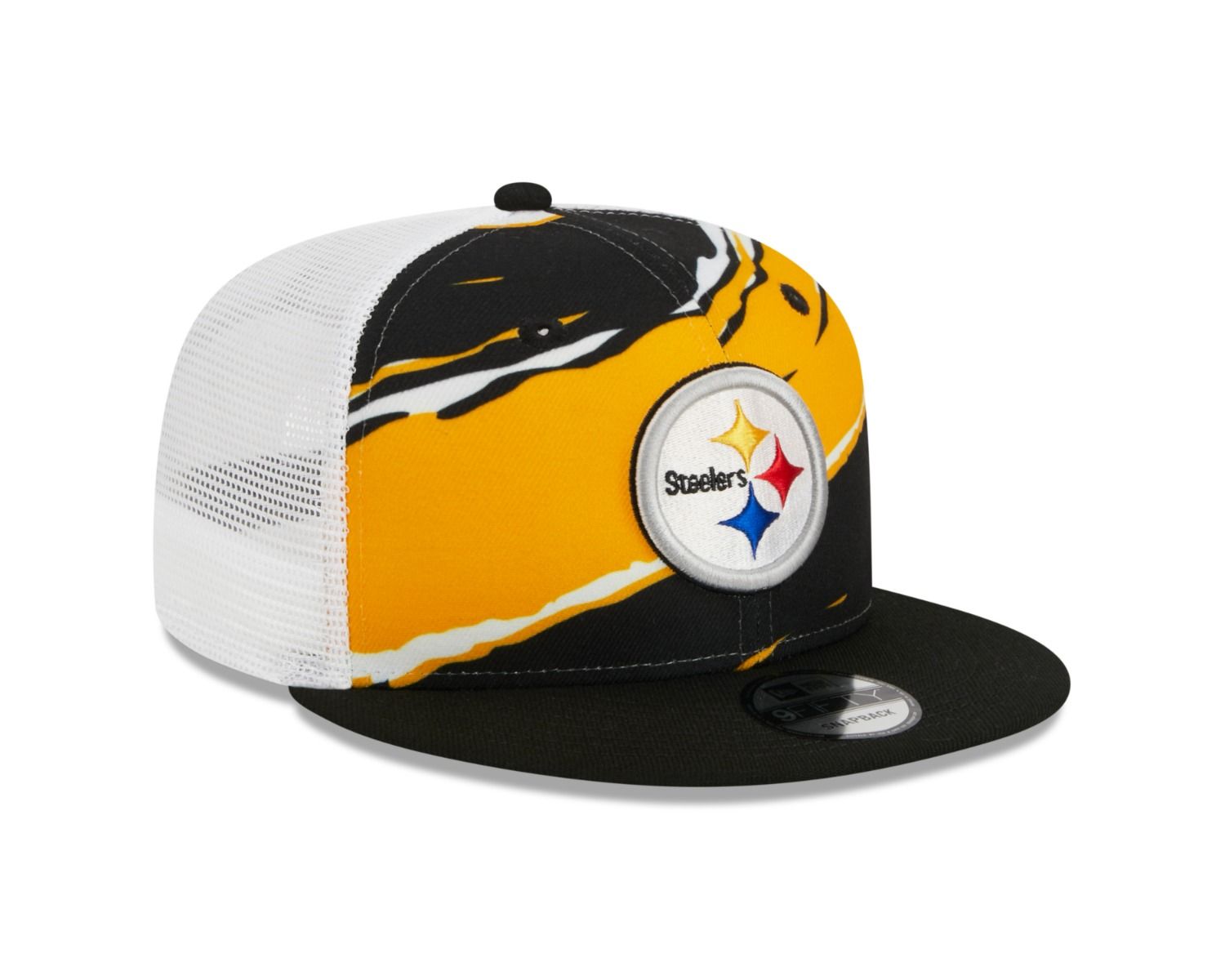 Pittsburgh Steelers New Era 9FIFTY Tear Snapback Hat 3 Pittsburgh Steelers New Era 9FIFTY Tear Snapback Hat