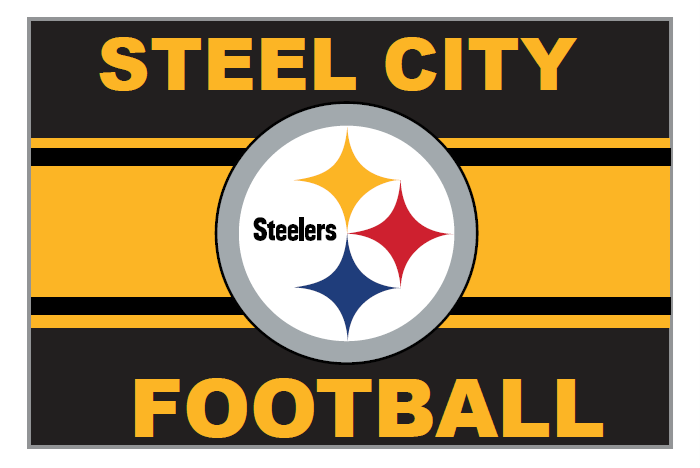 Pittsburgh Steelers Steel City Football Magnet 2 Pittsburgh Steelers Steel City Football Magnet