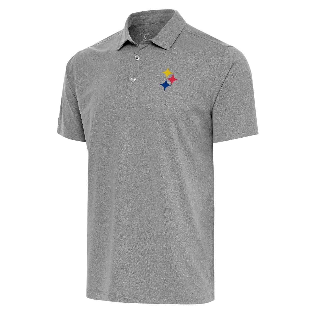 Pittsburgh Steelers Men's Antigua Score Heather Polo 1 Pittsburgh Steelers Men's Antigua Score Heather Polo
