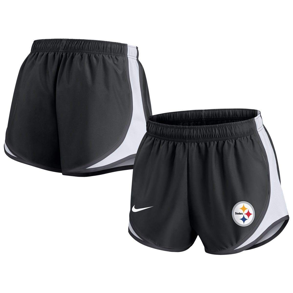 Pittsburgh Steelers Women's Plus Nike Inclusive Tempo Shorts 3 Pittsburgh Steelers Women's Plus Nike Inclusive Tempo Shorts