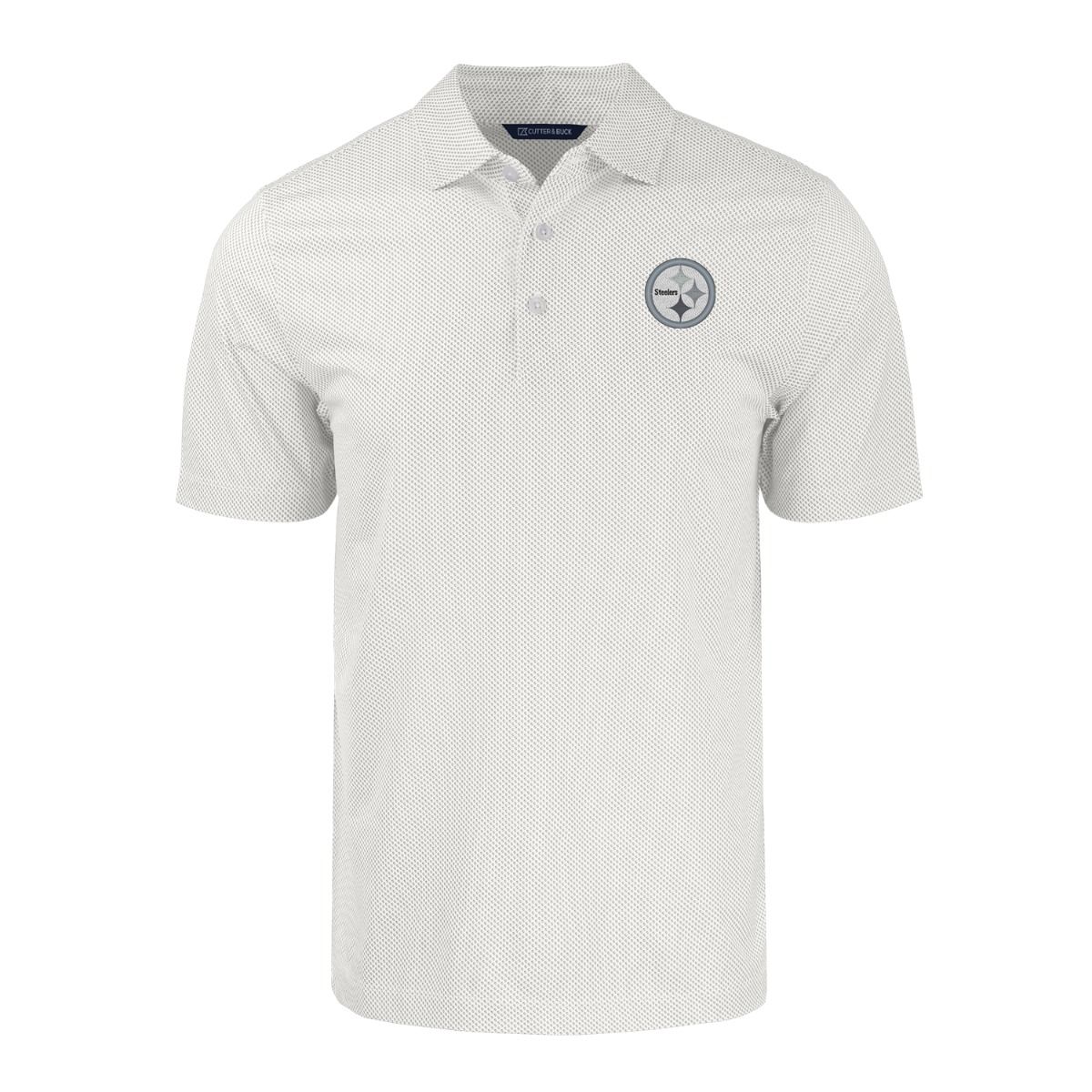 Pittsburgh Steelers Men's Cutter & Buck Pike Eco Symmetry Print Recycled Polo