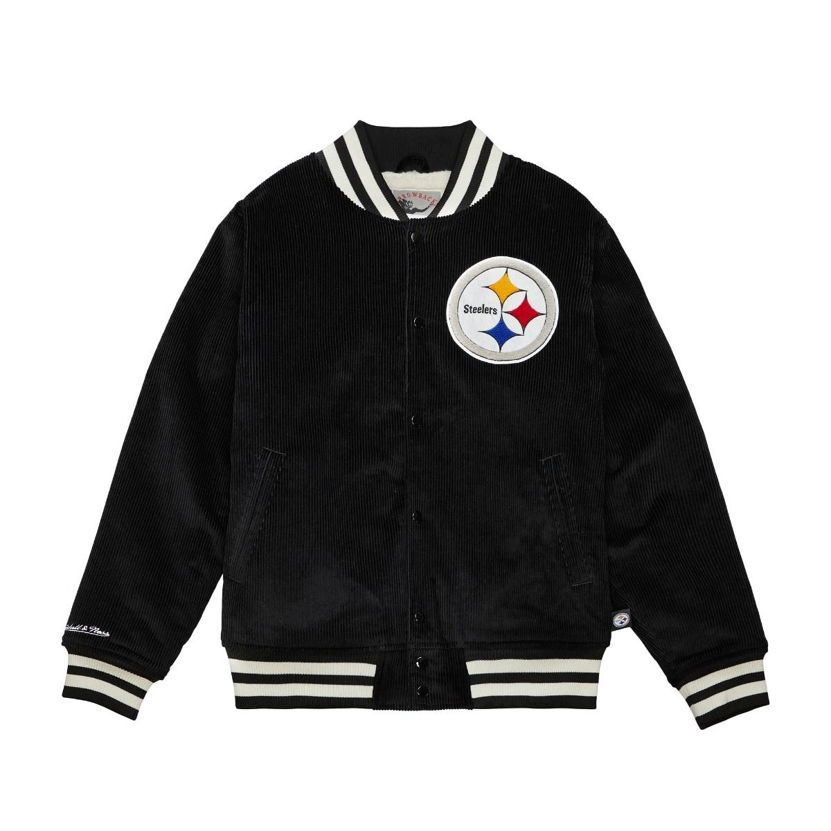 Pittsburgh Steelers Men's Mitchell & Ness Corduroy Embroidered Chenille Patch Coat