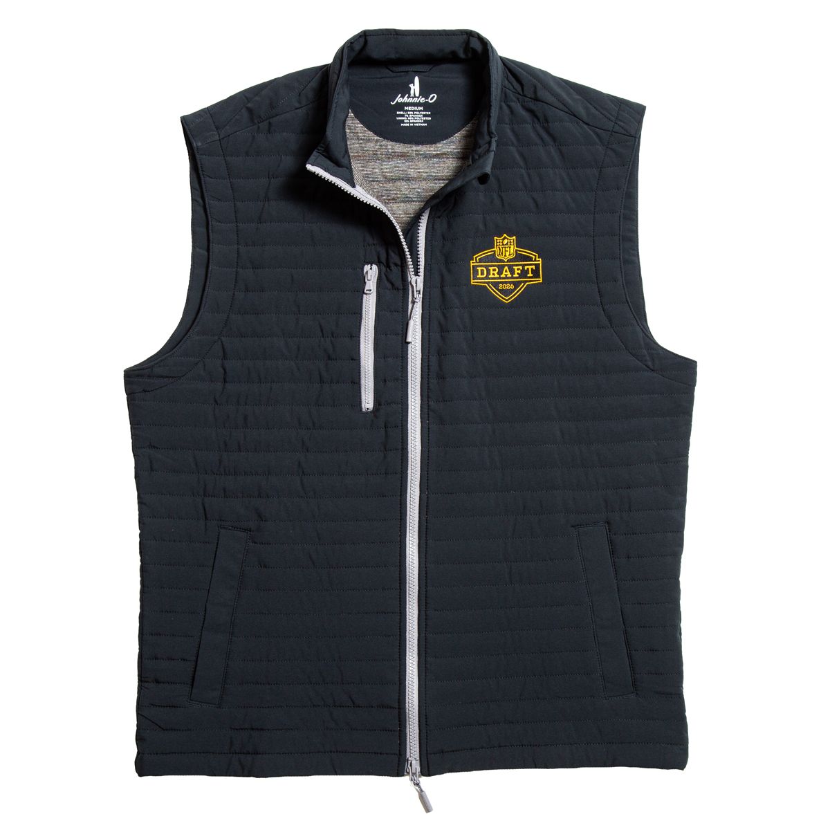 Pittsburgh Steelers Men's Johnnie-O Draft Crosswind Quilted Vest