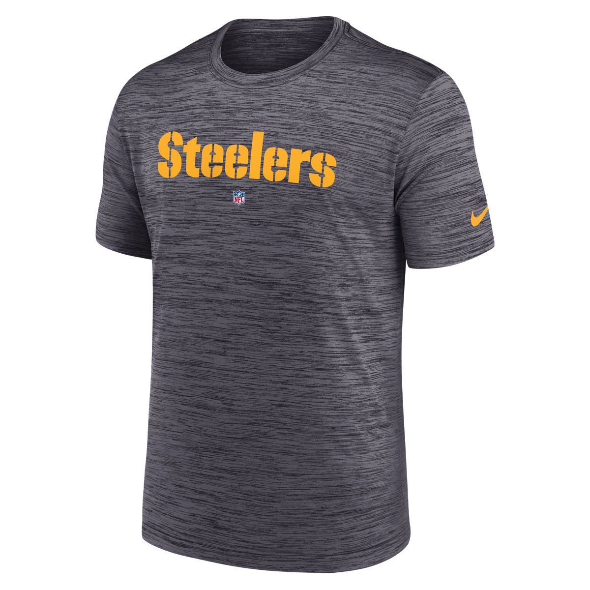 Pittsburgh Steelers Men's Nike Dri-FIT Team Velocity Sideline Short Sleeve T-Shirt 6 Pittsburgh Steelers Men's Nike Dri-FIT Team Velocity Sideline Short Sleeve T-Shirt