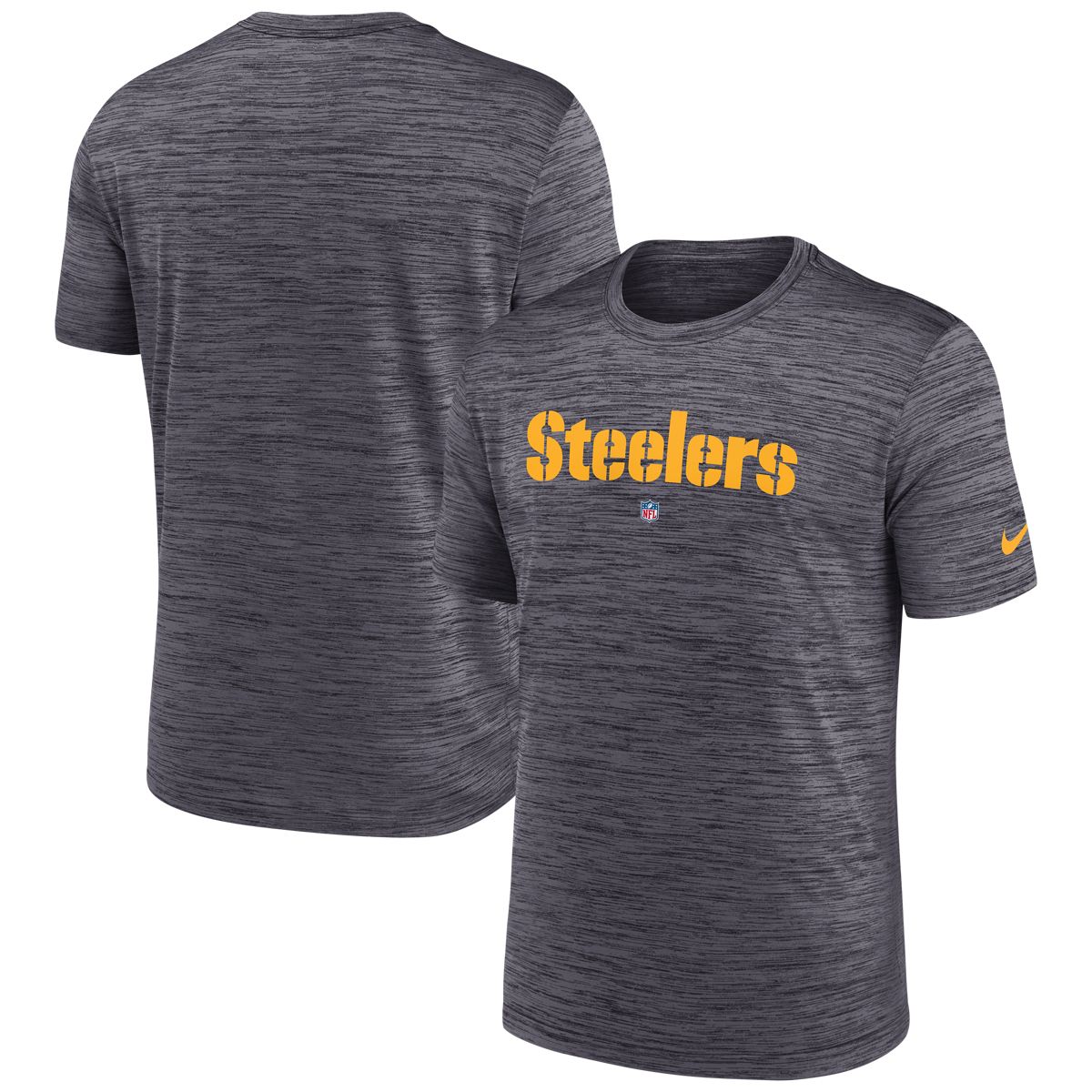 Pittsburgh Steelers Men's Nike Dri-FIT Team Velocity Sideline Short Sleeve T-Shirt 3 Pittsburgh Steelers Men's Nike Dri-FIT Team Velocity Sideline Short Sleeve T-Shirt