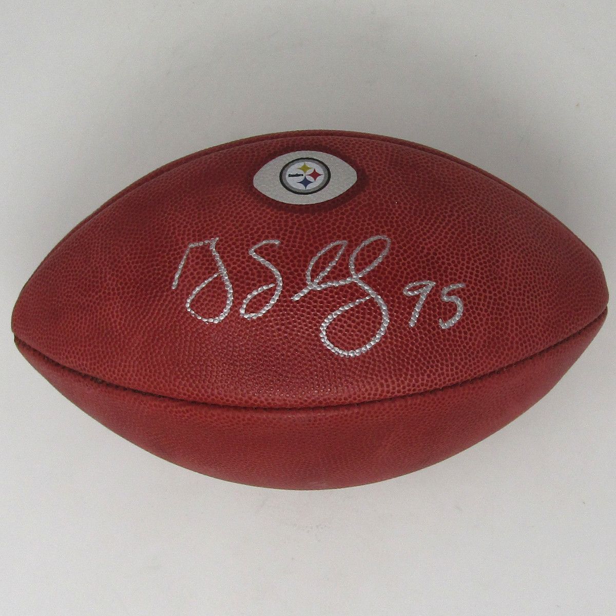 Pittsburgh Steelers #95 Greg Lloyd Autographed Authentic “The Duke” NFL Football