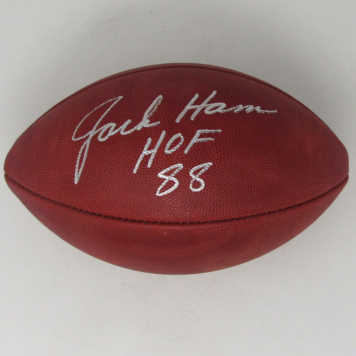 Pittsburgh Steelers #59 Jack Ham Autographed Authentic “The Duke” NFL Football 1 Pittsburgh Steelers #59 Jack Ham Autographed Authentic “The Duke” NFL Football