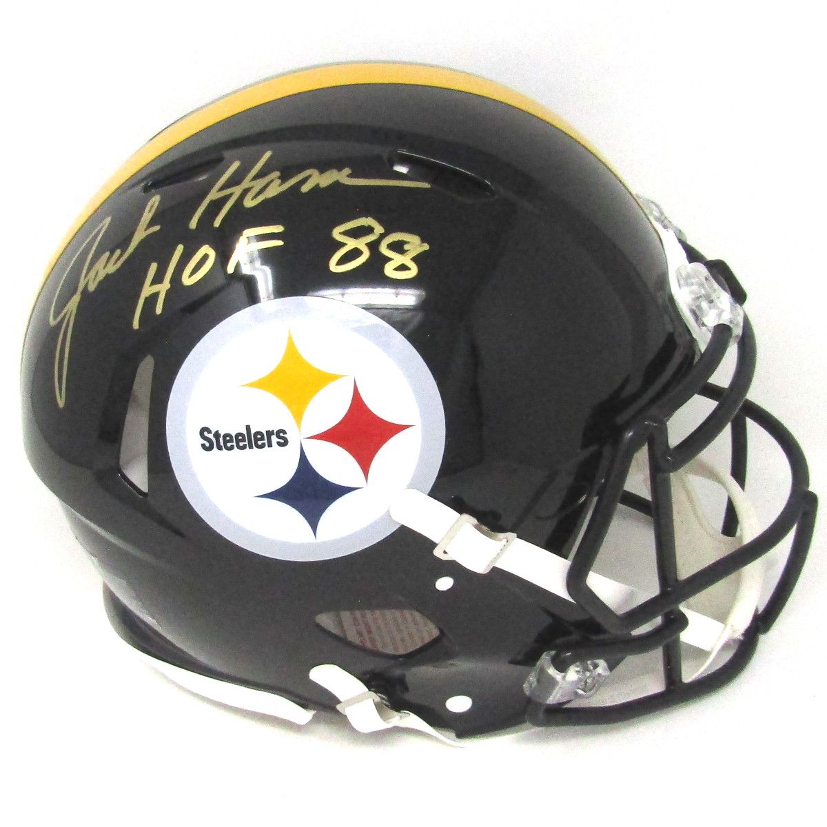Pittsburgh Steelers #59 Jack Ham Autographed Riddell Speed Authentic Full-Size Helmet 2 Pittsburgh Steelers #59 Jack Ham Autographed Riddell Speed Authentic Full-Size Helmet