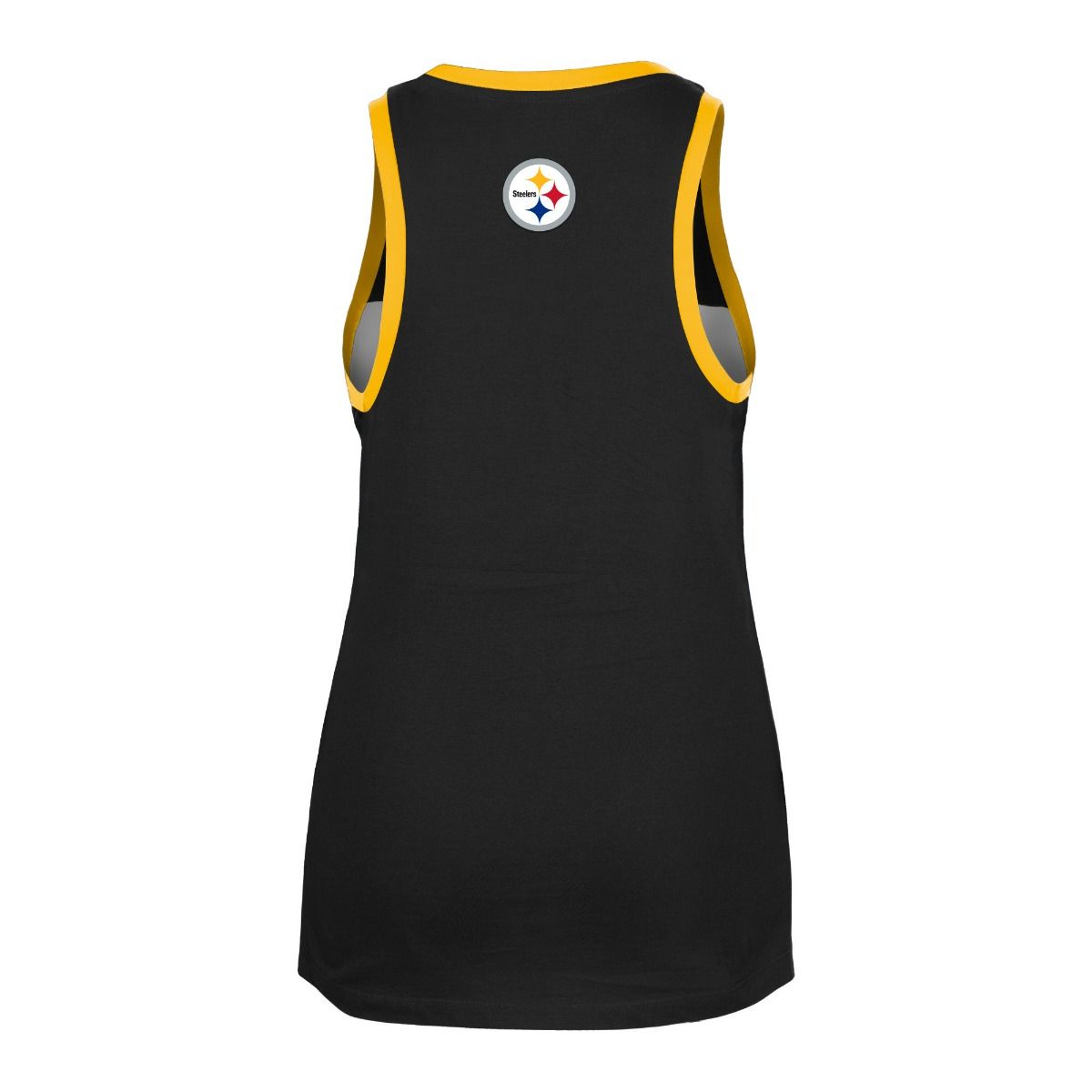 Pittsburgh Steelers Women's New Era Colorblock Glitter Racerback Tank 2 Pittsburgh Steelers Women's New Era Colorblock Glitter Racerback Tank