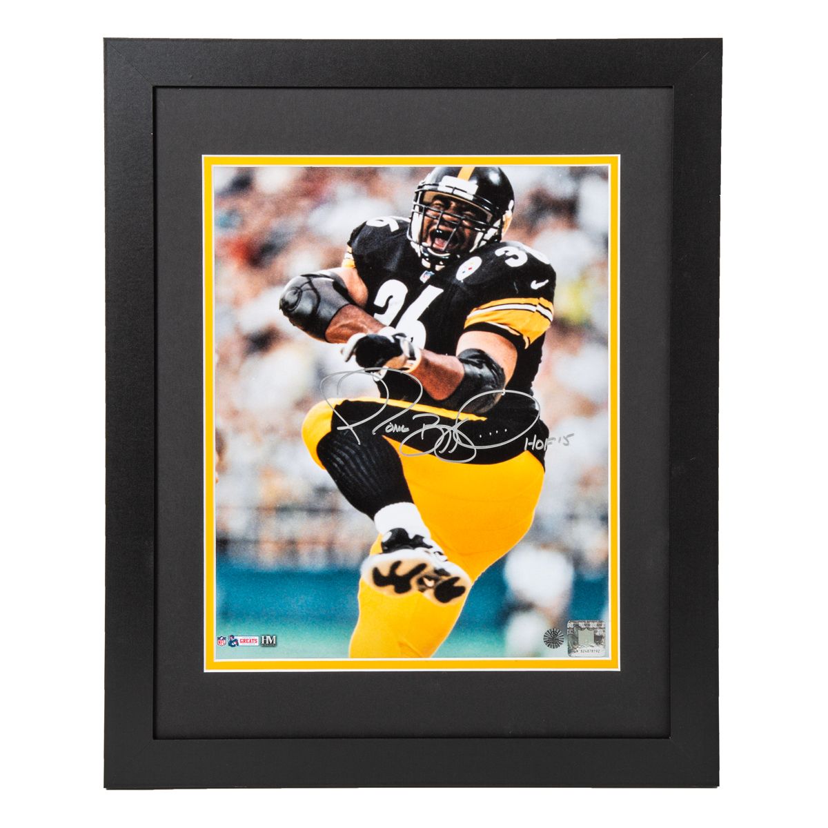 Pittsburgh Steelers #36 Jerome Bettis Pose Signed Framed 11x14 Photo 3 Pittsburgh Steelers #36 Jerome Bettis Pose Signed Framed 11x14 Photo