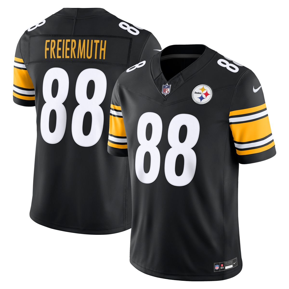Pat Freiermuth #88 Men's Nike Vapor F.U.S.E. Stitched Limited Home Jersey 3 Pat Freiermuth #88 Men's Nike Vapor F.U.S.E. Stitched Limited Home Jersey