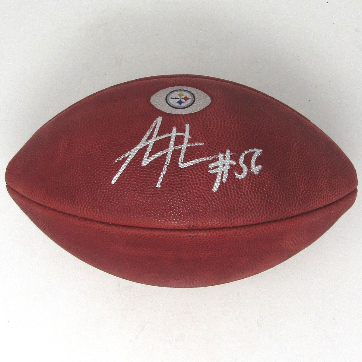 Pittsburgh Steelers #56 Alex Highsmith Autographed Authentic “The Duke” NFL Football 1 Pittsburgh Steelers #56 Alex Highsmith Autographed Authentic “The Duke” NFL Football