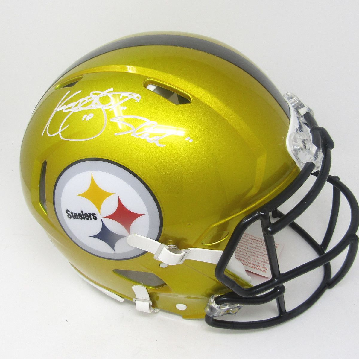 Pittsburgh Steelers #10 Kordell Stewart Autographed Riddell Speed Flash Full-Size Helmet with Inscription