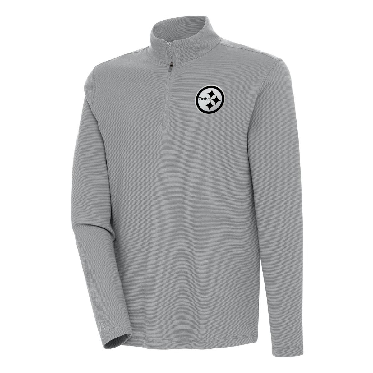 Pittsburgh Steelers Men's Antigua Shore Bunker Mini Stripe 1/2 Zip