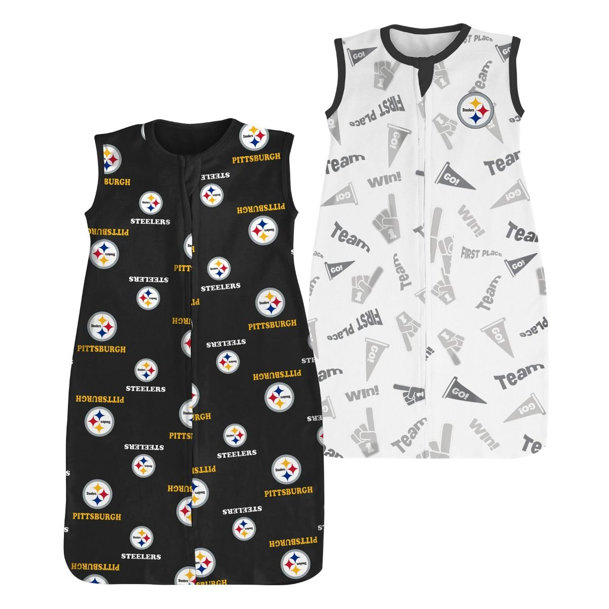 Pittsburgh Steelers Infant Snug as a Bug 2 Piece Full Zip Arms Free Swaddles 3 Pittsburgh Steelers Infant Snug as a Bug 2 Piece Full Zip Arms Free Swaddles