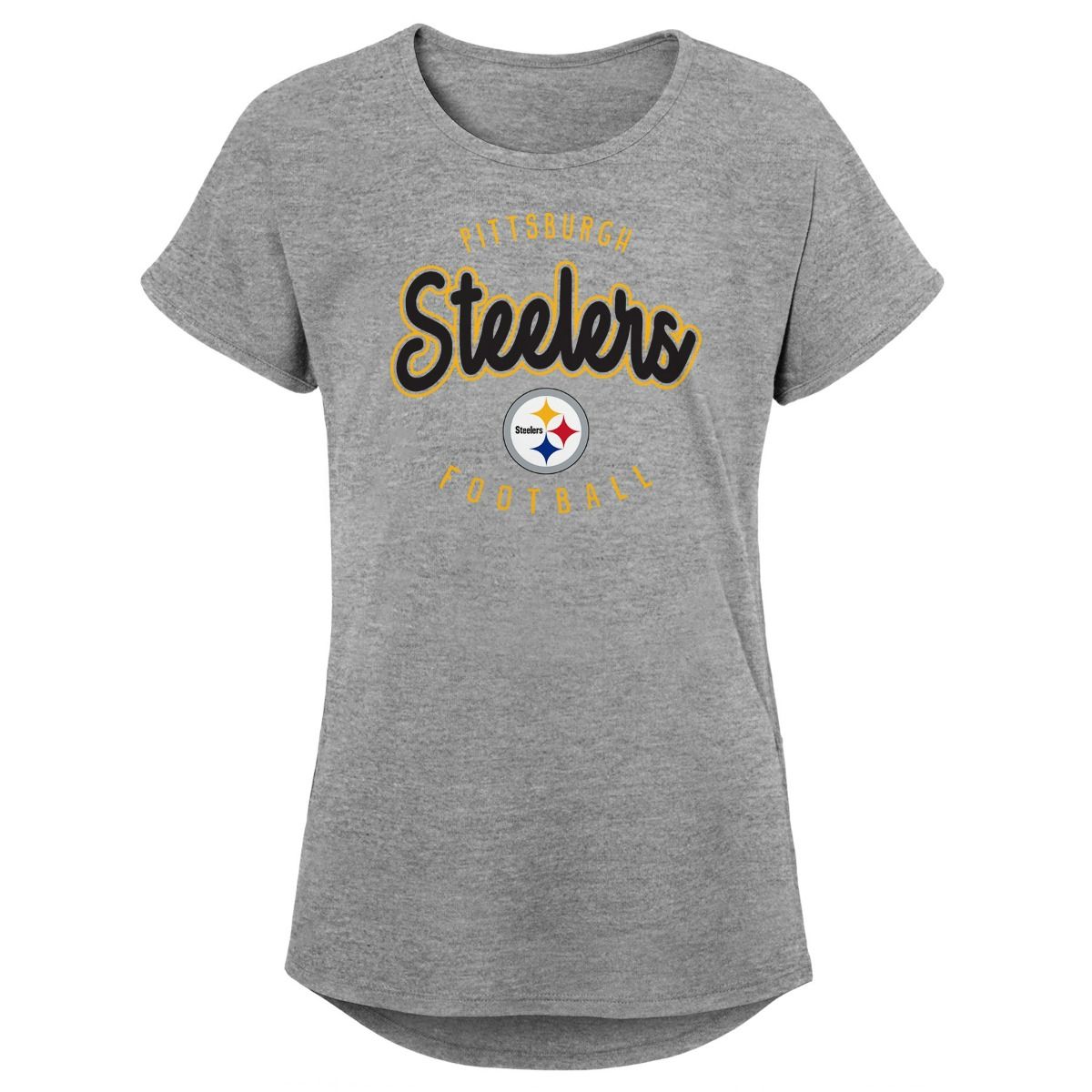 Pittsburgh Steelers Girl's First Down Short Sleeve T-Shirt