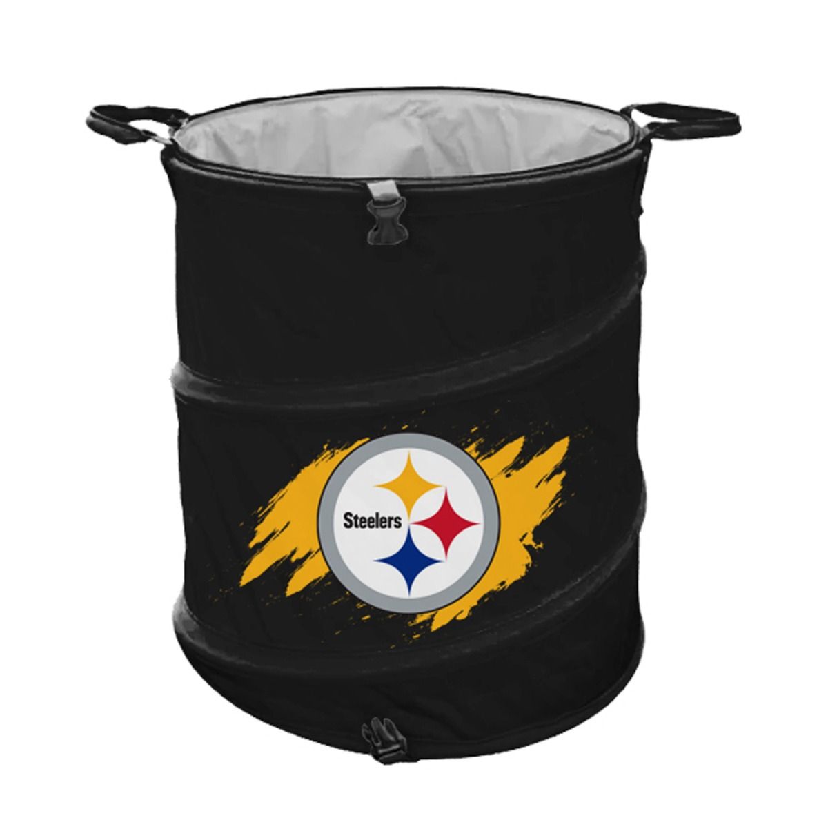 Pittsburgh Steelers Big Logo Collapsible Trash Can Laundry Hamper 2 Pittsburgh Steelers Big Logo Collapsible Trash Can Laundry Hamper