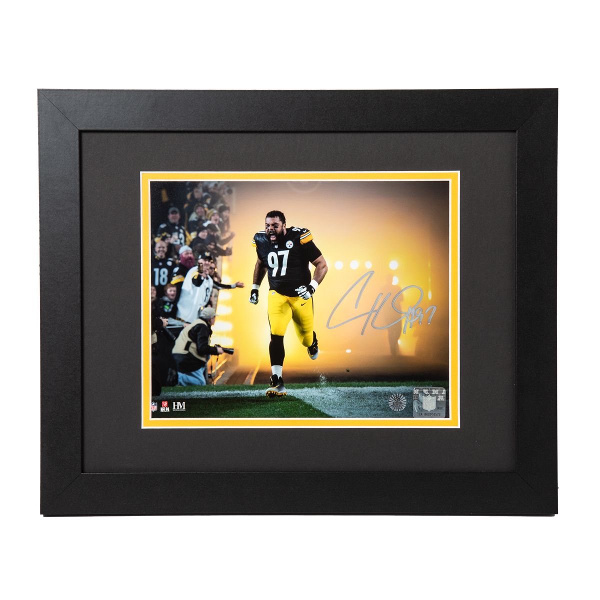 Pittsburgh Steelers #97 Cam Heyward Entrance Signed Framed 8x10 Photo