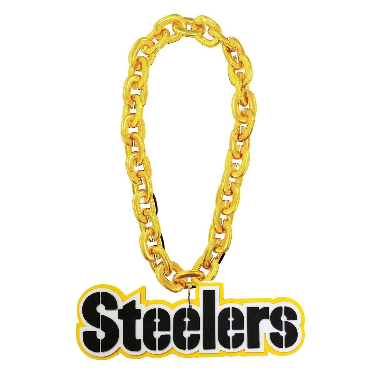 Pittsburgh Steelers Wordmark Gold Fan Chain 1 Pittsburgh Steelers Wordmark Gold Fan Chain