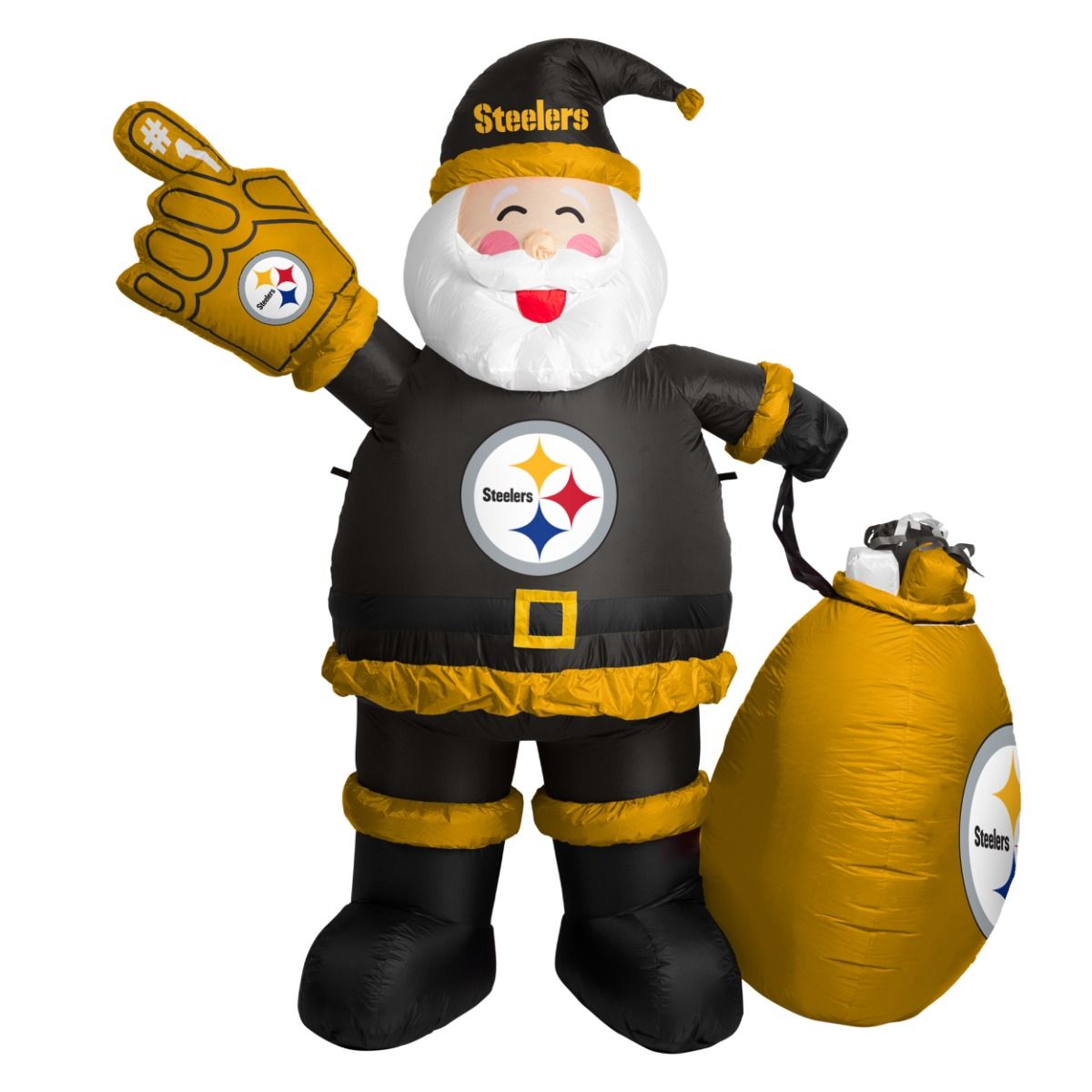 Pittsburgh Steelers Inflatable Santa 5 Pittsburgh Steelers Inflatable Santa