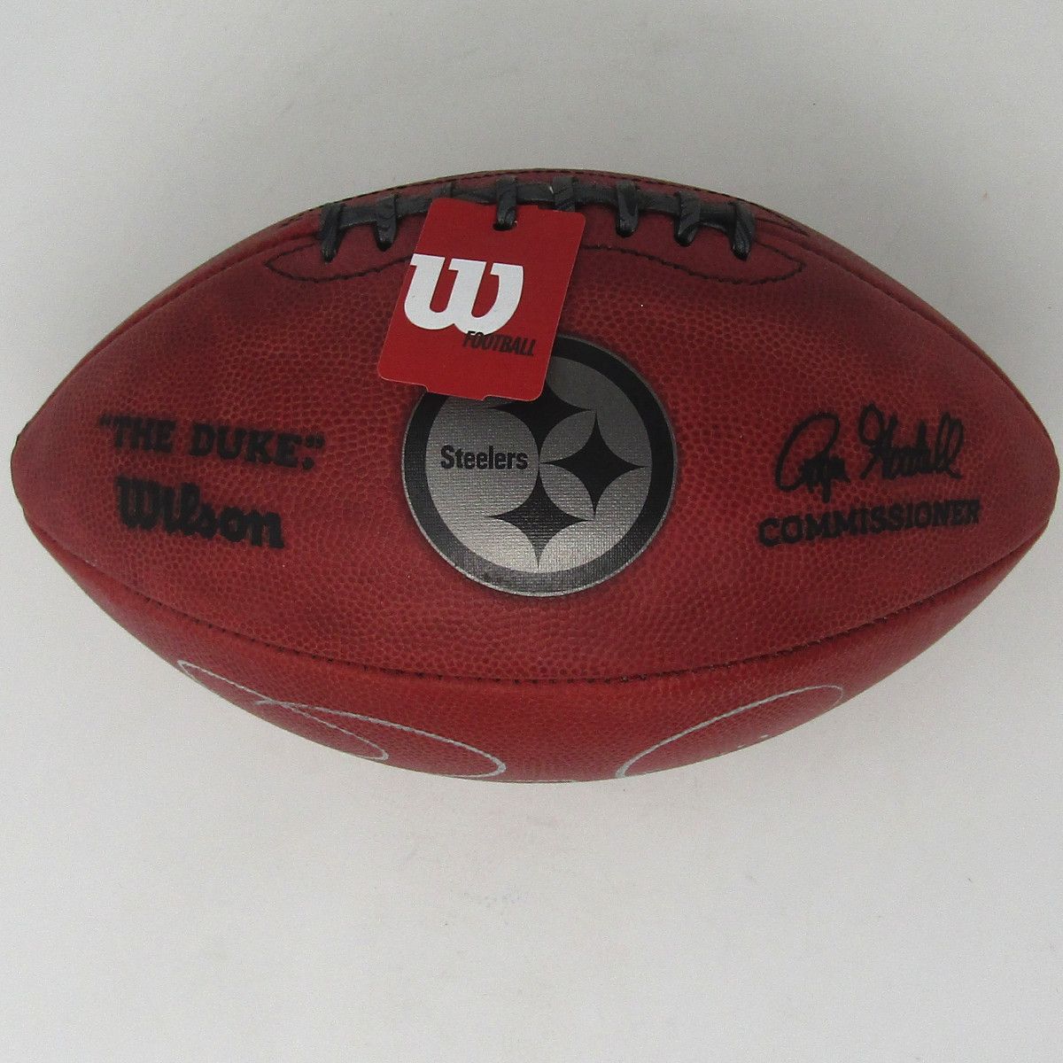 Pittsburgh Steelers #36 Jerome Bettis Autographed Authentic “The Duke” Marble Lace NFL Football