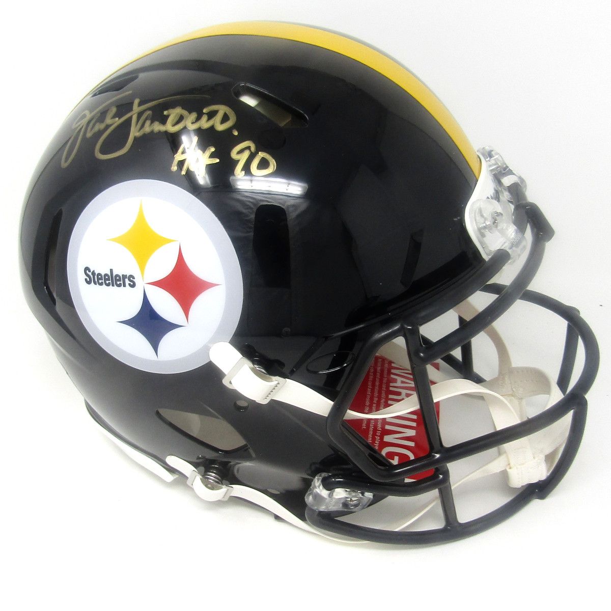 Pittsburgh Steelers #58 Jack Lambert Autographed Riddell Speed Authentic Full-Size Helmet 1 Pittsburgh Steelers #58 Jack Lambert Autographed Riddell Speed Authentic Full-Size Helmet