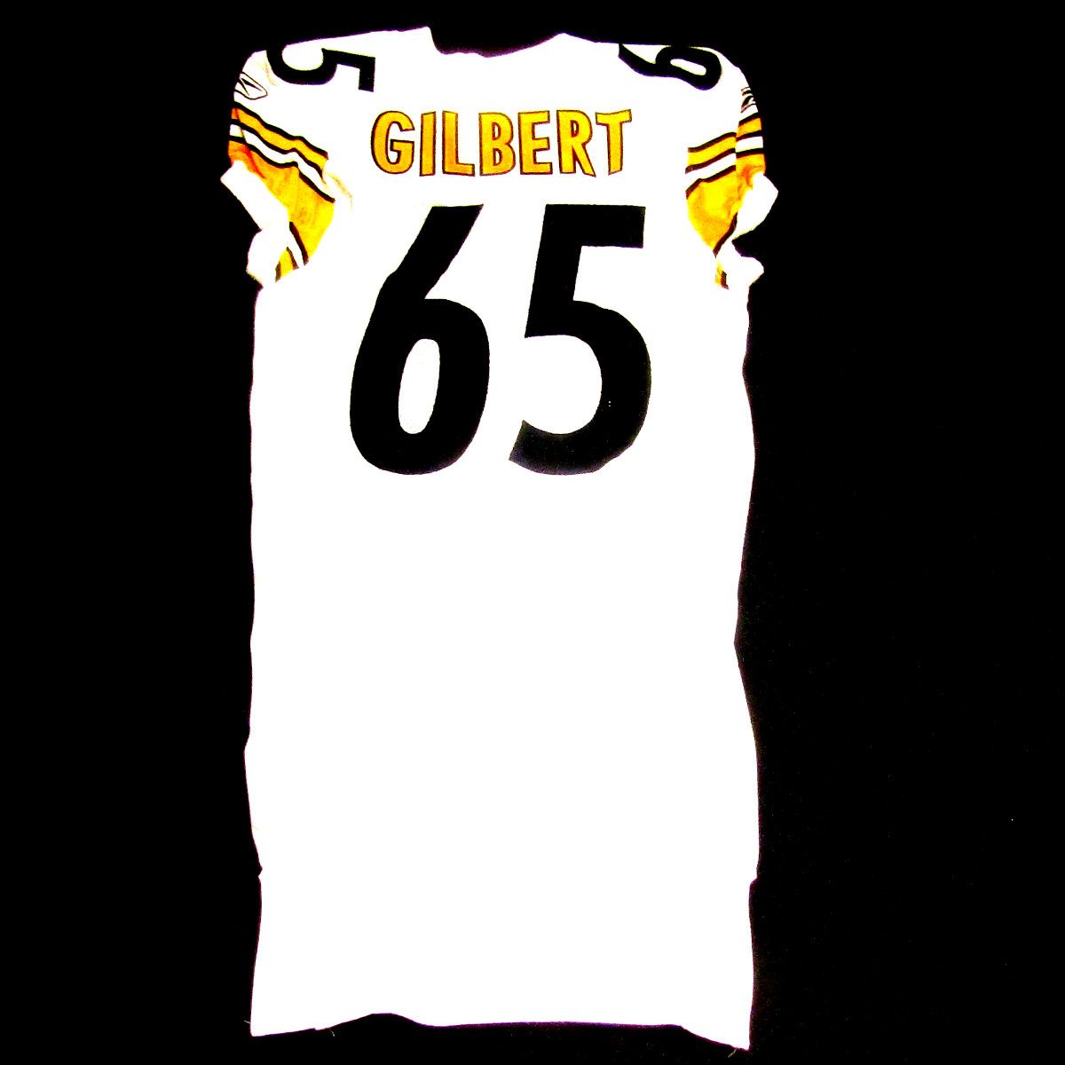 Pittsburgh Steelers #65 Marcus Gilbert Team Issued 2011 Away Jersey