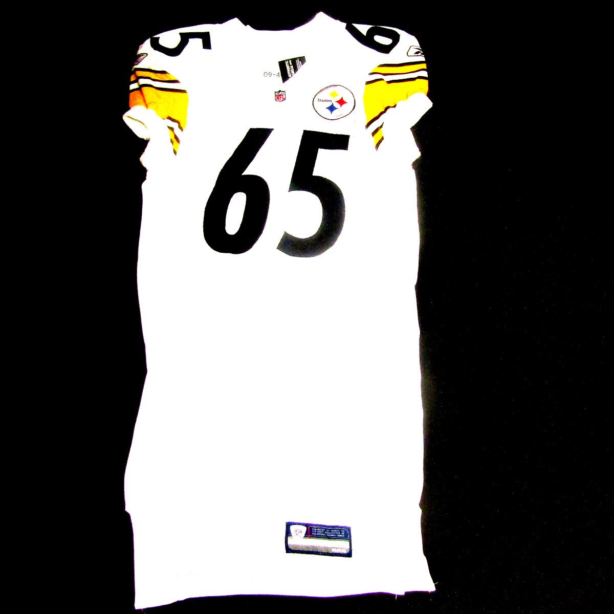 Pittsburgh Steelers #65 Marcus Gilbert Team Issued 2011 Away Jersey