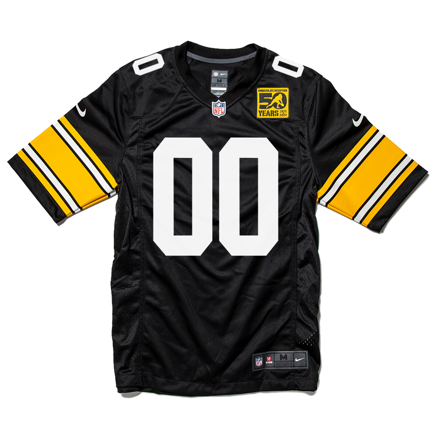 Men's Nike Replica Throwback Custom Jersey with 50 Years Patch