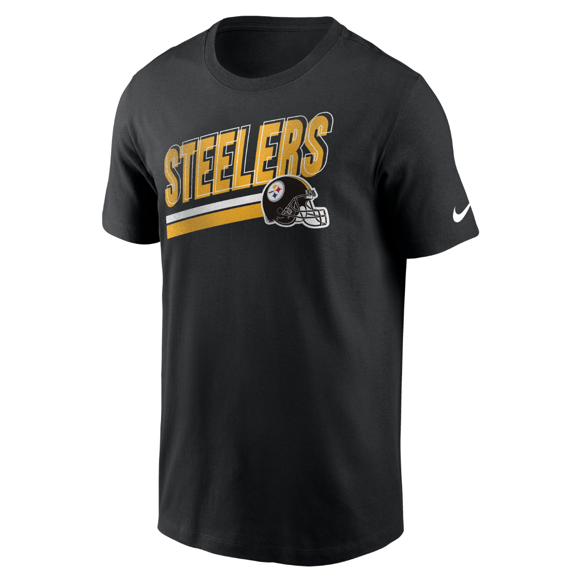 Pittsburgh Steelers Men's Nike Essential Blitz Lockup Short Sleeve T-Shirt 1 Pittsburgh Steelers Men's Nike Essential Blitz Lockup Short Sleeve T-Shirt