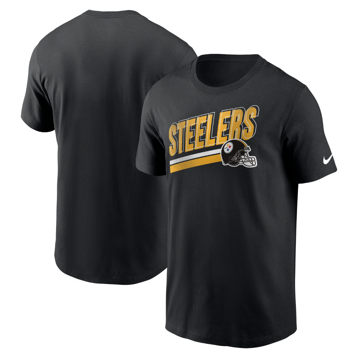 Pittsburgh Steelers Men's Nike Essential Blitz Lockup Short Sleeve T-Shirt 3 Pittsburgh Steelers Men's Nike Essential Blitz Lockup Short Sleeve T-Shirt