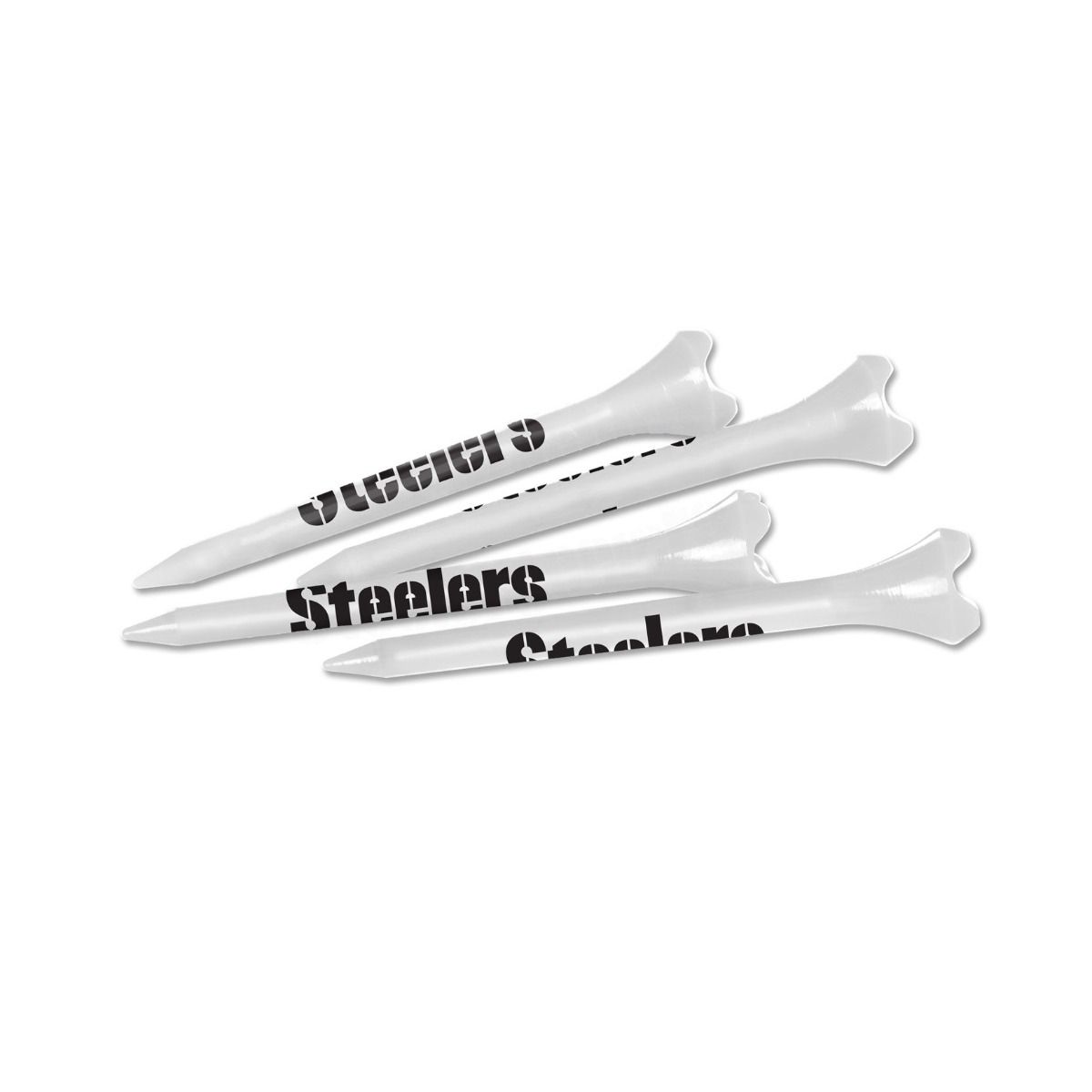 Pittsburgh Steelers Wordmark Golf Tees - 40 pack 3 Pittsburgh Steelers Wordmark Golf Tees - 40 pack