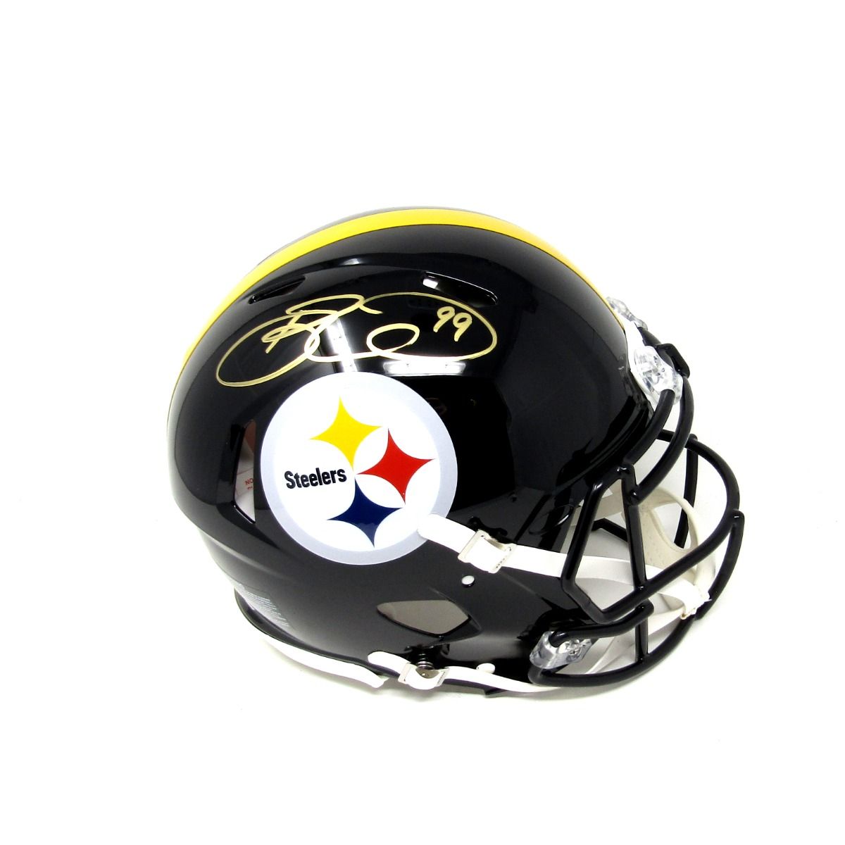 Pittsburgh Steelers #99 Brett Keisel Signed Authentic Speed Full Size Helmet 2 Pittsburgh Steelers #99 Brett Keisel Signed Authentic Speed Full Size Helmet