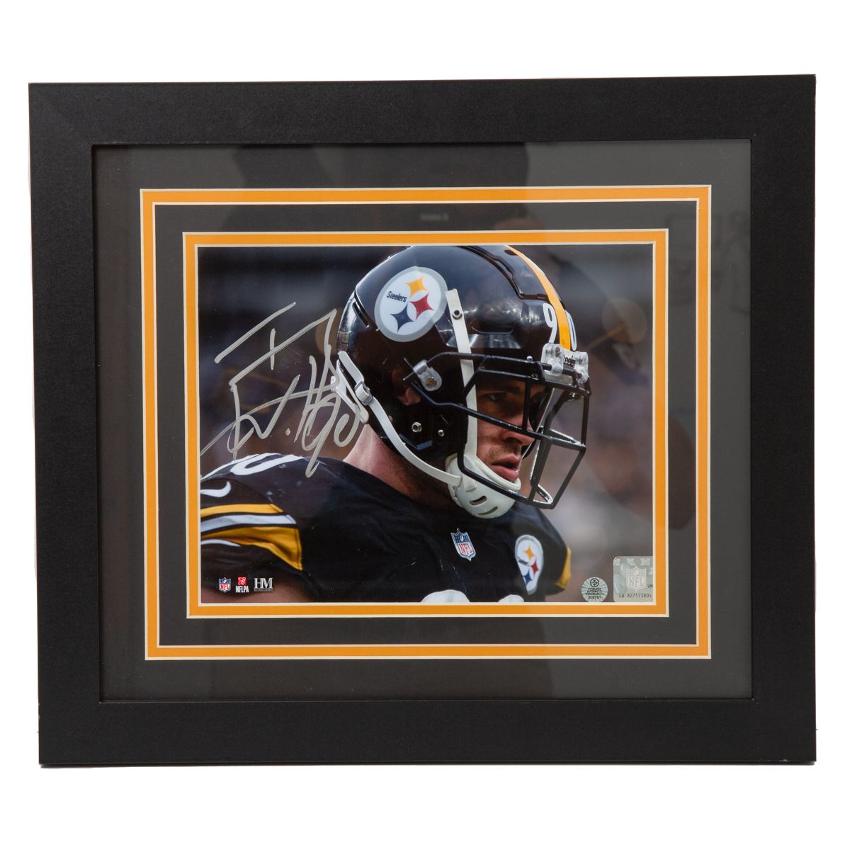 Pittsburgh Steelers #90 TJ Watt Signed Framed Gameface 8x10 Photo 3 Pittsburgh Steelers #90 TJ Watt Signed Framed Gameface 8x10 Photo