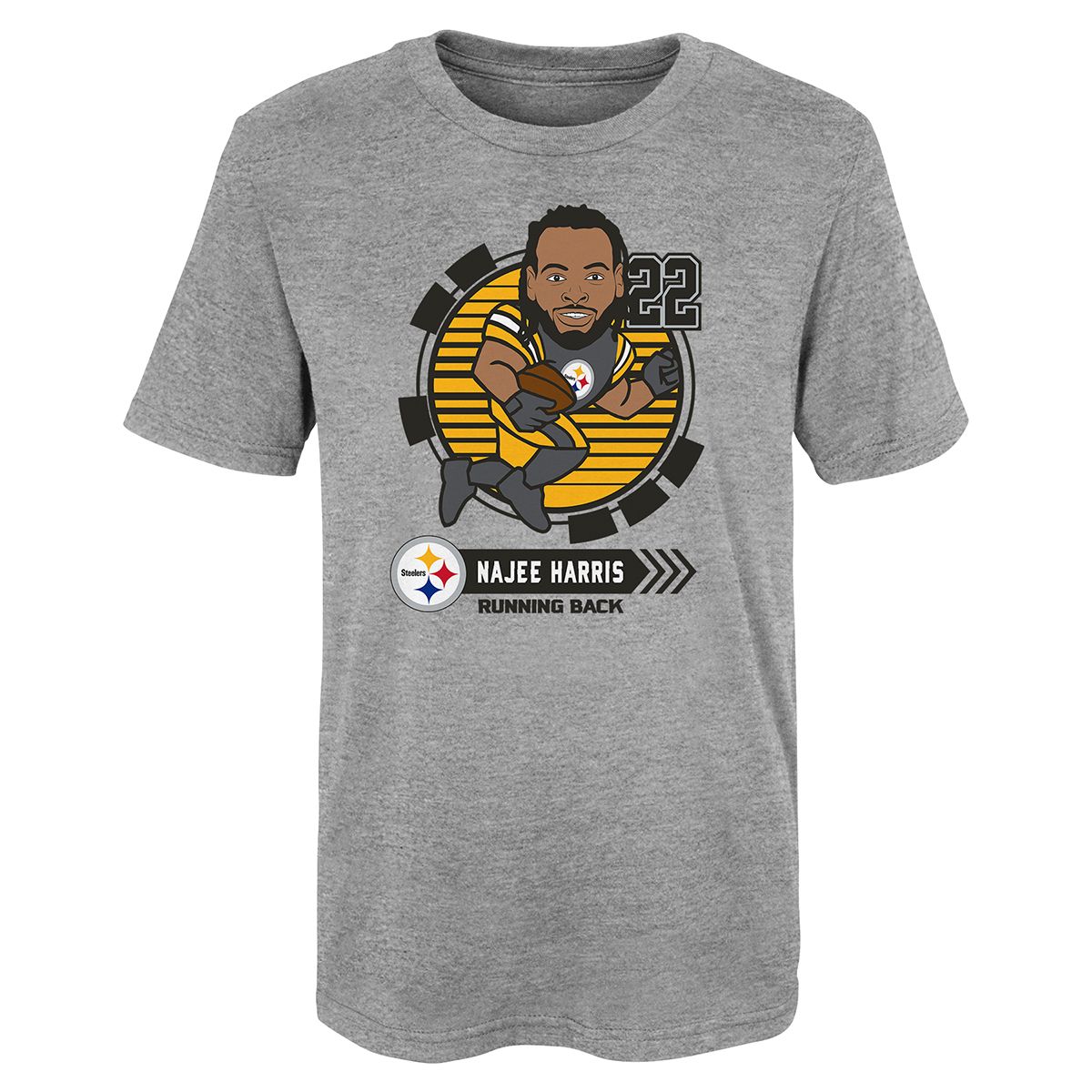 Pittsburgh Steelers Little Kid's Harris Gamer Short Sleeve T-Shirt 2 Pittsburgh Steelers Little Kid's Harris Gamer Short Sleeve T-Shirt