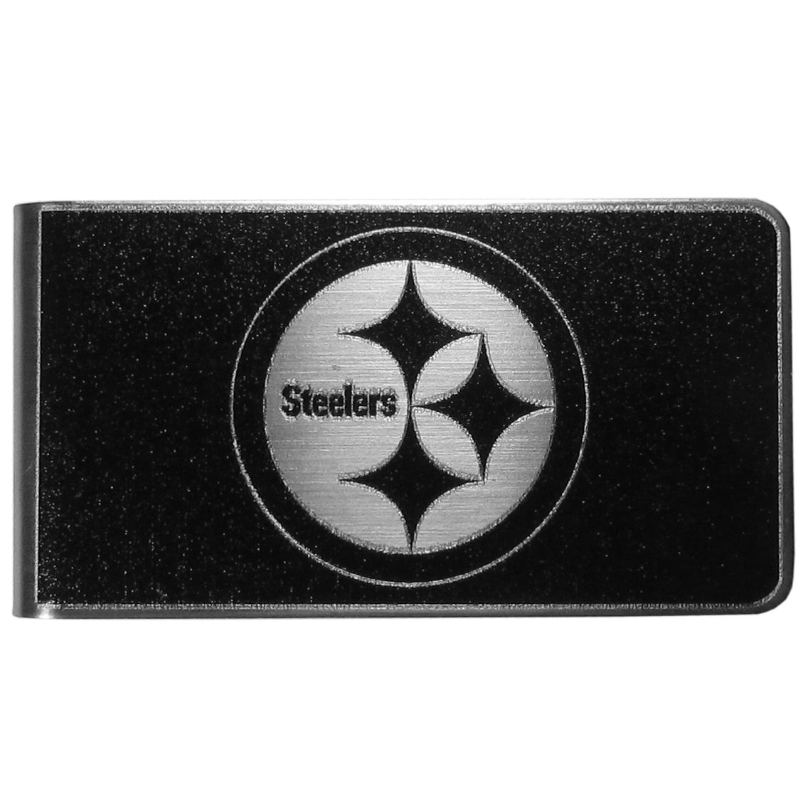 Pittsburgh Steelers Black & Steel Money Clip 1 Pittsburgh Steelers Black & Steel Money Clip