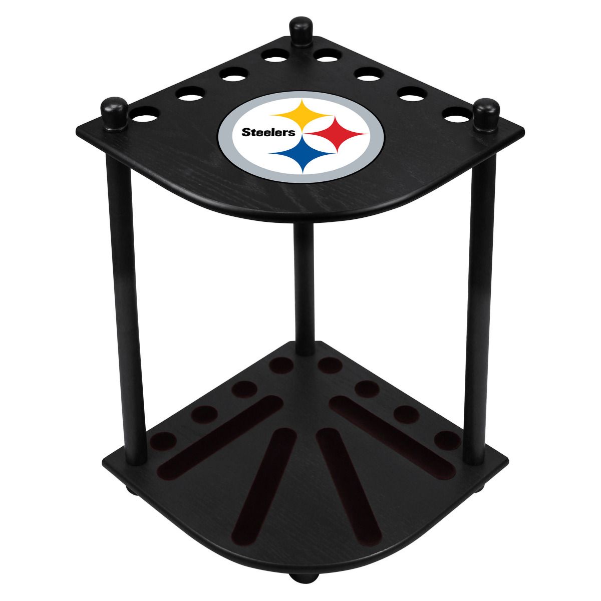 Pittsburgh Steelers Corner Cue Rack 7 Pittsburgh Steelers Corner Cue Rack