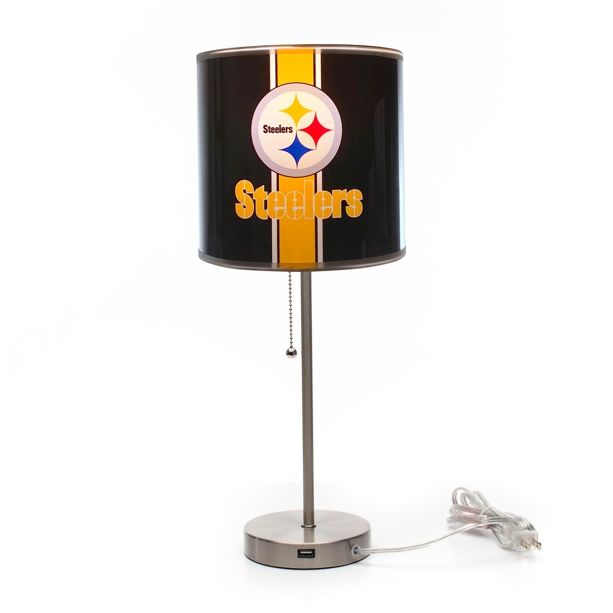 Pittsburgh Steelers Chrome Desk Lamp 1 Pittsburgh Steelers Chrome Desk Lamp