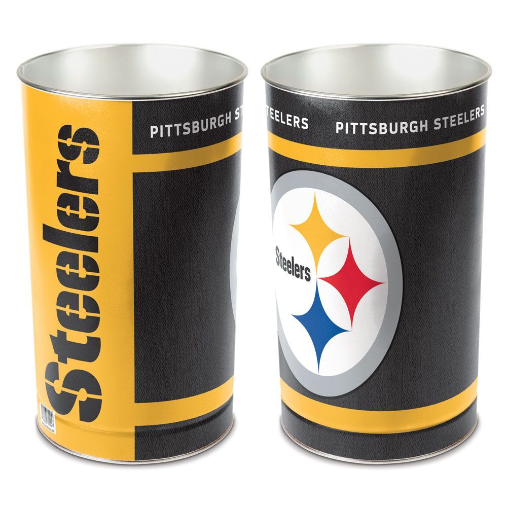Pittsburgh Steelers 15" Tapered Wastebasket