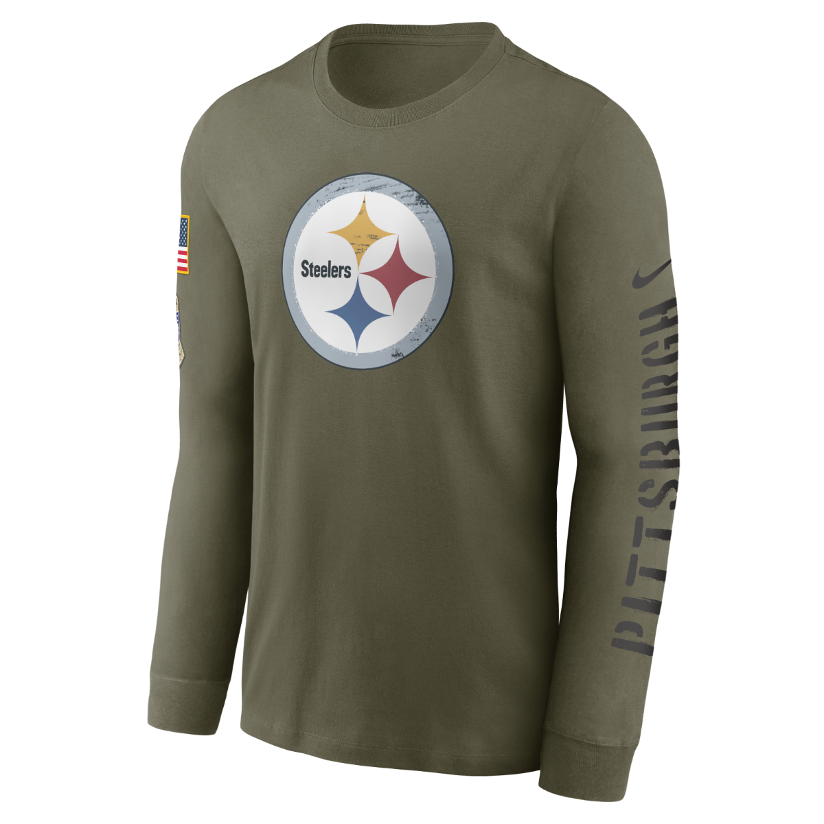 Pittsburgh Steelers Men's Nike Salute to Service (STS) Long Sleeve T-Shirt