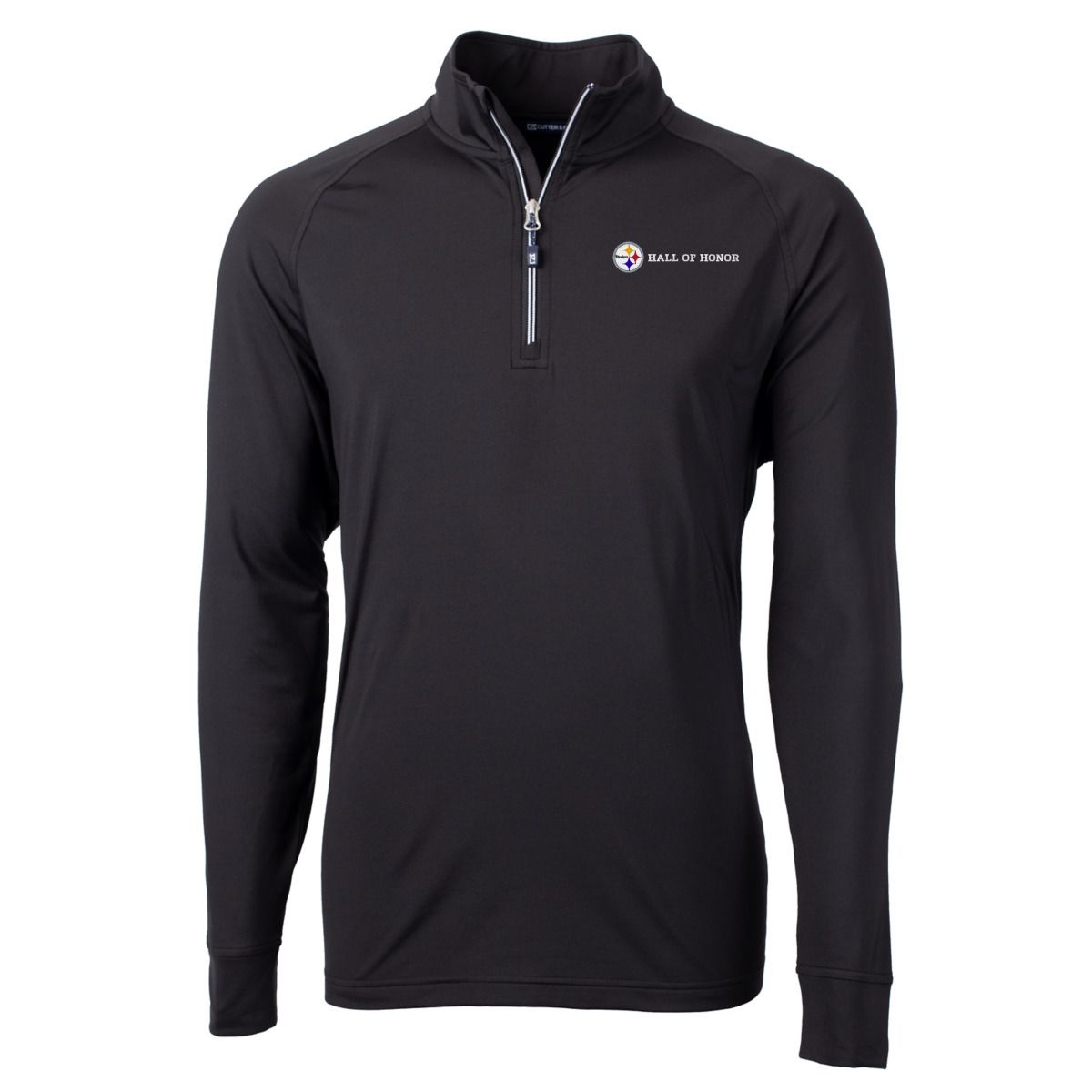 Pittsburgh Steelers Men's Cutter & Buck Hall Of Honor Adapt Eco Knit 1/2 Zip 6 Pittsburgh Steelers Men's Cutter & Buck Hall Of Honor Adapt Eco Knit 1/2 Zip