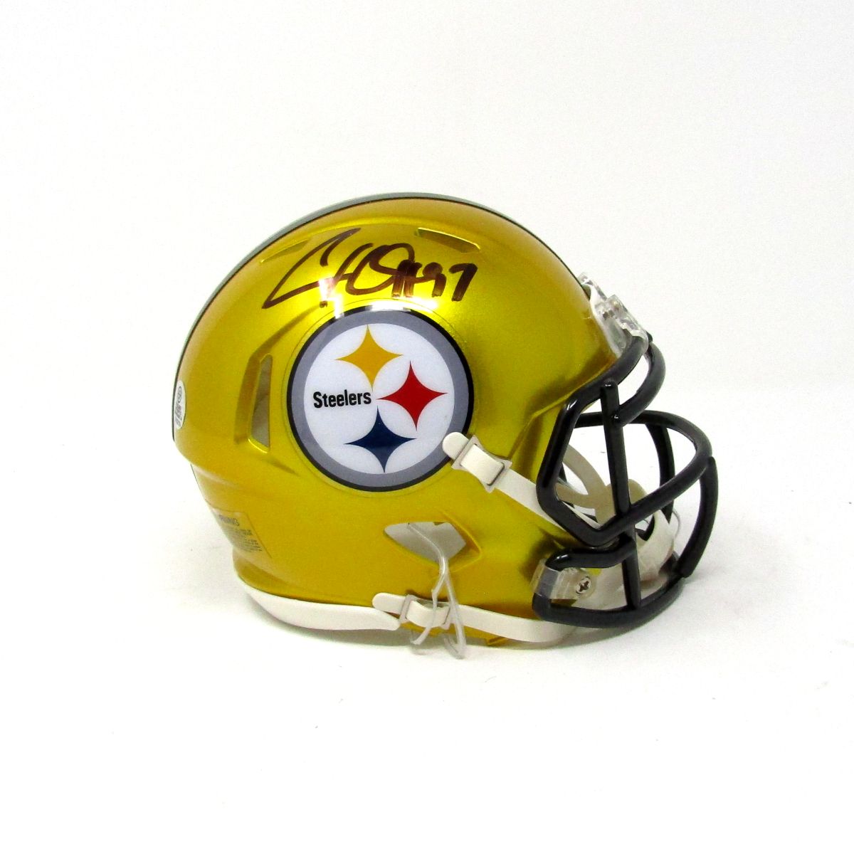 Pittsburgh Steelers #97 Cameron Heyward Signed Flash Mini Helmet