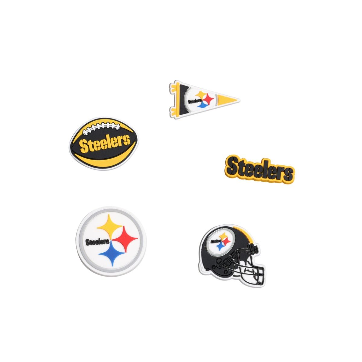 Pittsburgh Steelers Clog Charms - 5 pack