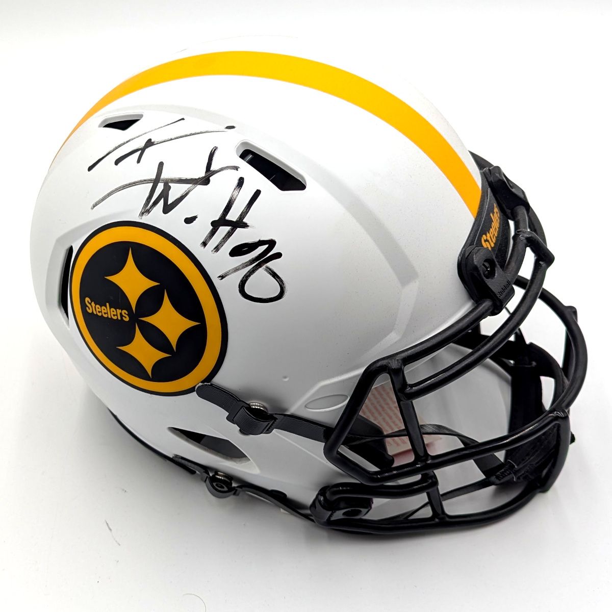 Pittsburgh Steelers #90 T.J. Watt Signed Full Size Lunar Eclipse Authentic Helmet 1 Pittsburgh Steelers #90 T.J. Watt Signed Full Size Lunar Eclipse Authentic Helmet