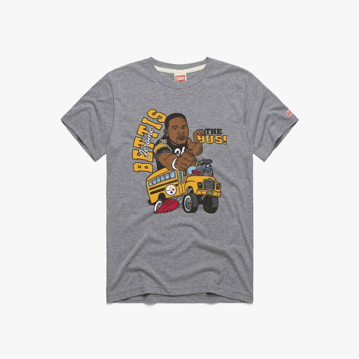 Pittsburgh Steelers Homage Jerome Bettis "The Bus" Short Sleeve T-Shirt
