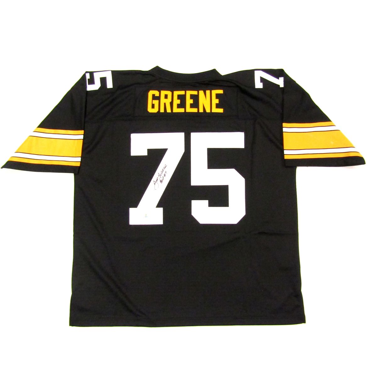 Pittsburgh Steelers #75 Joe Greene Signed Mitchell &Ness 1976 Replica Jersey 2 Pittsburgh Steelers #75 Joe Greene Signed Mitchell &Ness 1976 Replica Jersey